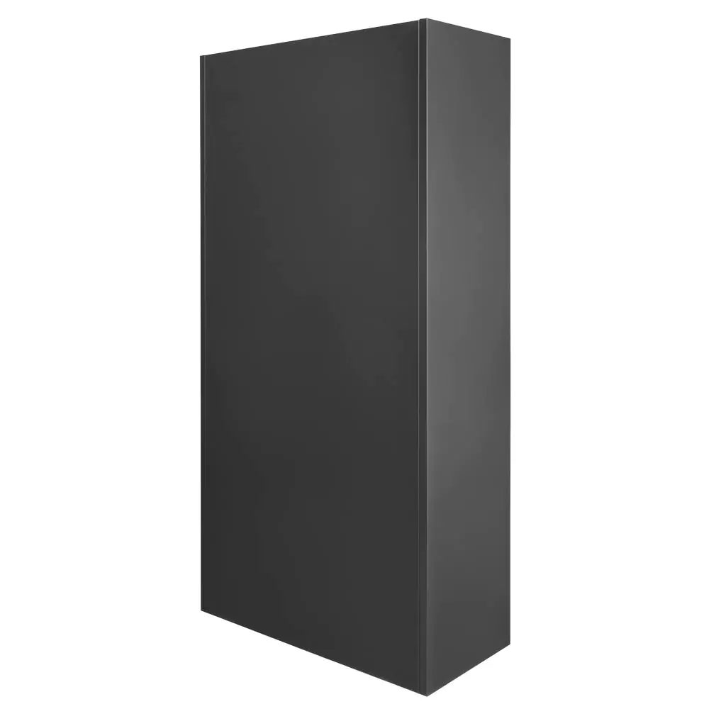 Dulap birou usi sticla, grafit/gri, 90x40x185cm [3]