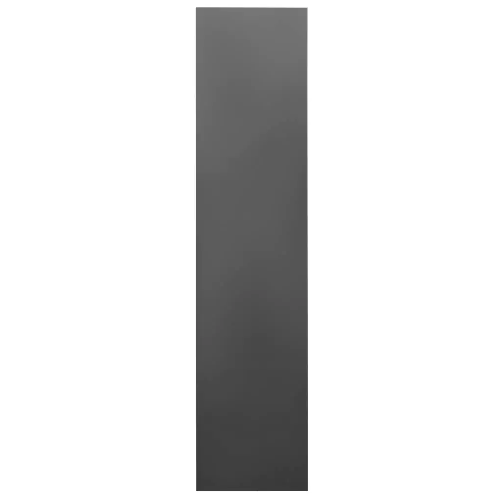 Dulap birou usi sticla, grafit/gri, 90x40x185cm [4]