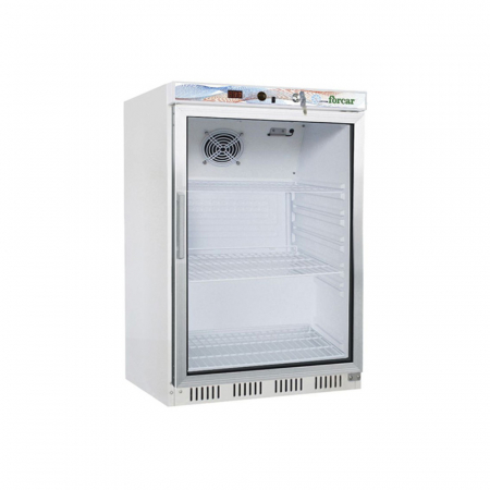 Echipamente Frigorifice - Dulap congelare alb semiprofesional cu usa din sticla, 130 litri, -18-22°C