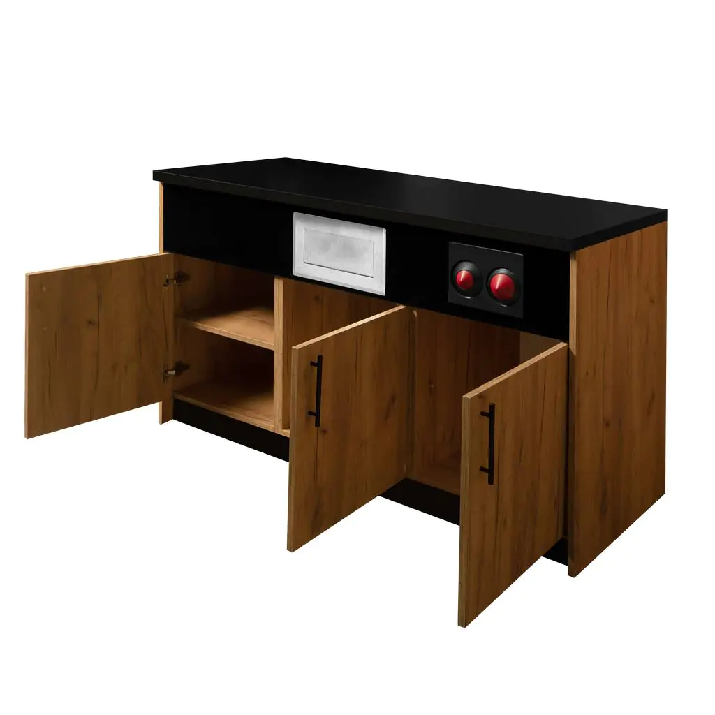 Dulap expresoare cafea 92cm, stejar kraft [3]