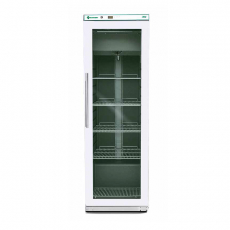 Dulapuri frigorifice semiprofesionale - Dulap frigorific cu usa de sticla ECOVENT 300 litri, 0°C+8°C, 230V, 0,21 kW, alb, G-ERV400G
