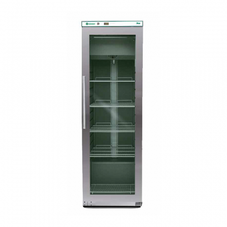 Dulapuri frigorifice semiprofesionale - Dulap frigorific cu usa de sticla ECOVENT 300 litri, 0°C+8°C, 230V, 0,21 kW, inox, G-ERV400GSS