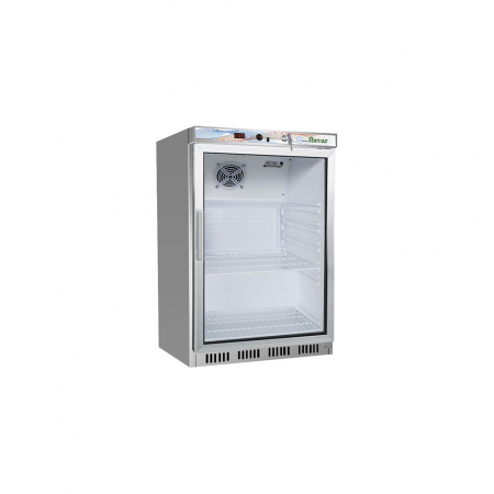 Echipamente Frigorifice - Dulap frigorific inox cu usa din sticla, 130 litri, +2+8°C