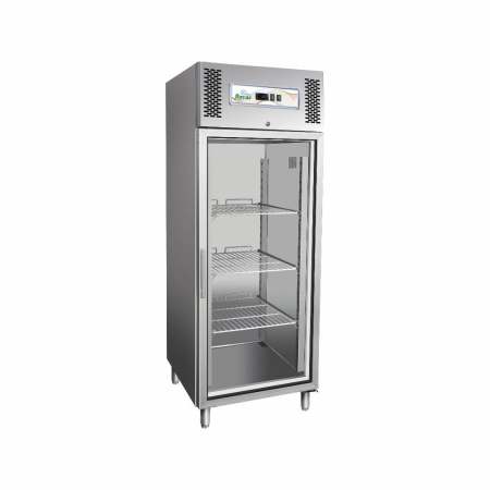 Echipamente Frigorifice - Dulap frigorific inox cu usa din sticla, GN2/1, 650 litri, -2 +8°C