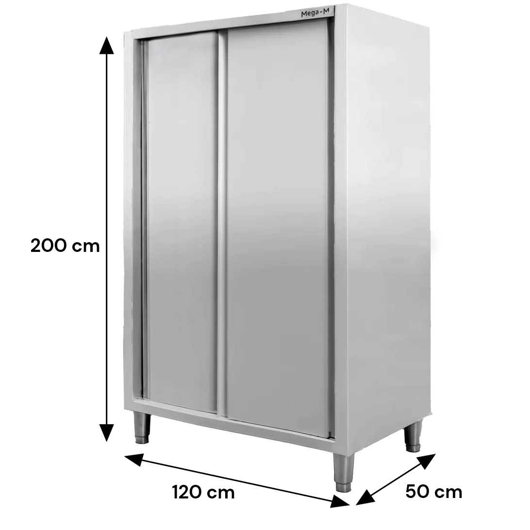 Dulap inox 2 usi 120x50x200cm [6]