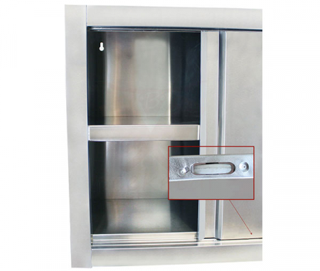 Dulap inox suspendat cu usi glisante 1800x400x650 mm BWS180 [3]