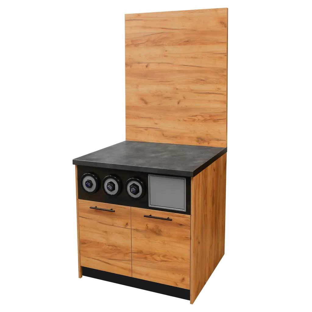Zone BISTRO - Dulap pentru expresoare de cafea, 200x90x75 cm, stejar kraft
