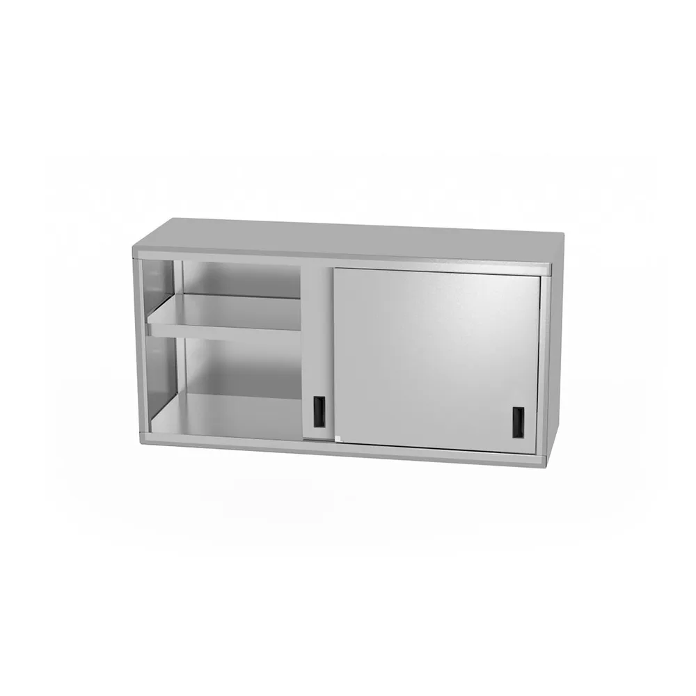 Dulapuri de perete inox - Dulap suspendat sudat cu usi glisante, 1200x400x600mm