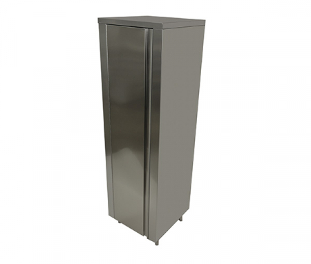 Dulapuri verticale inox - Dulap vertical cu usa batanta din inox si 4 polite, latimea 700 mm