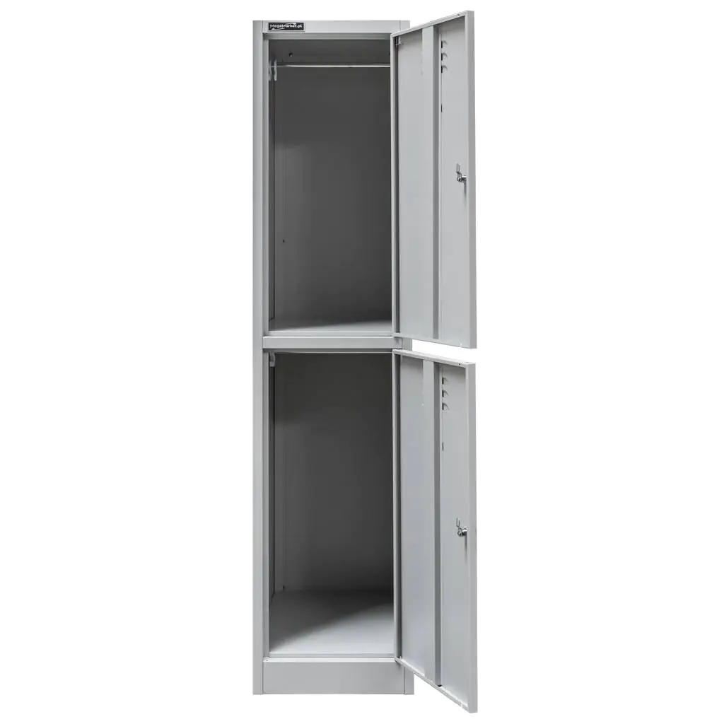Dulap vestiar cu casete 2 usi, gri, 40x50x180cm [6]