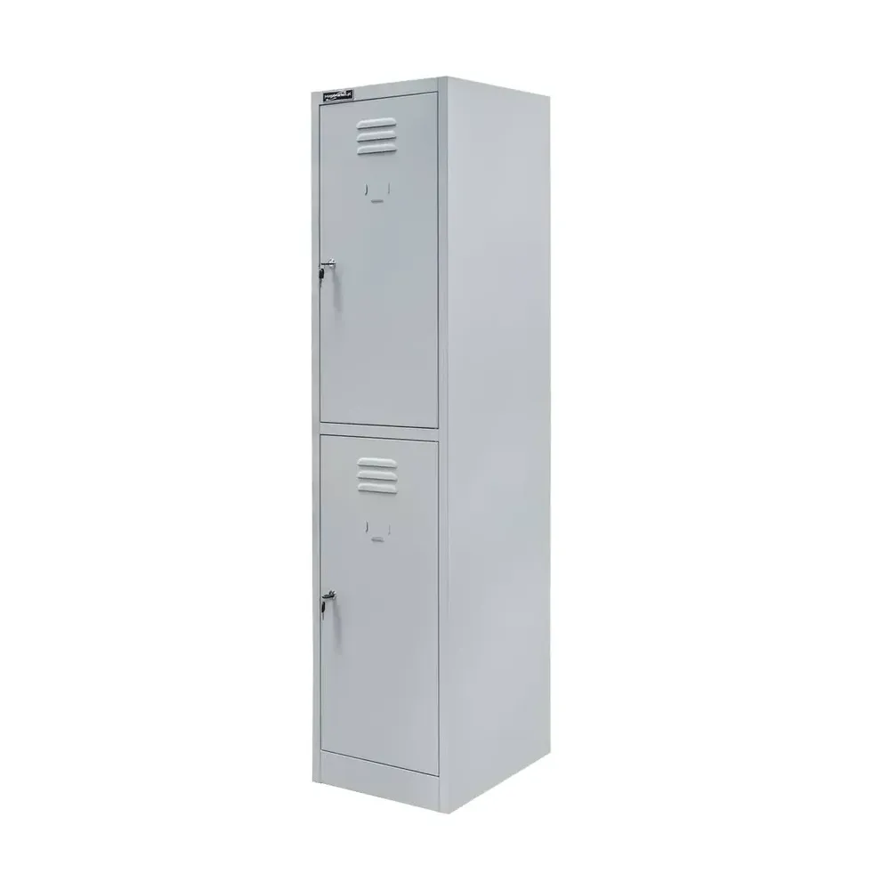Dotari comerciale - Dulap vestiar cu casete 2 usi, gri, 40x50x180cm