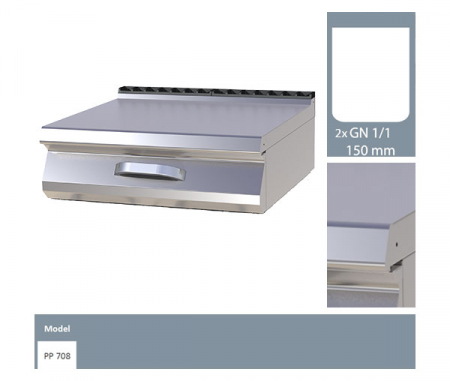 Element neutru 2xGN 1/1 de banc, linia 700, PP708 [1]