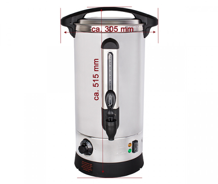 Fierbator inox profesional de 10 litri pentru apa, vin fiert, ceai BGWK10 [1]