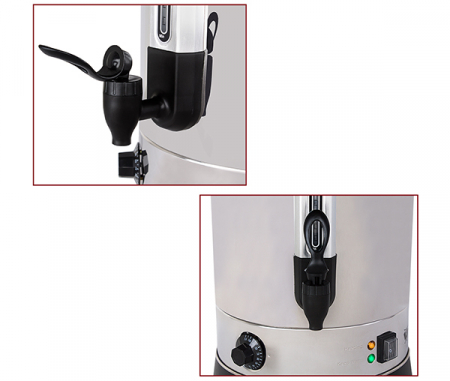 Fierbator inox profesional de 5 litri pentru apa, vin fiert, ceai BGWK5 [4]