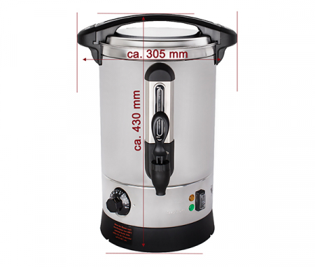 Fierbator inox profesional de 5 litri pentru apa, vin fiert, ceai BGWK5 [3]