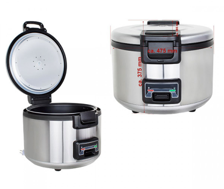 Fierbator orez profesional din inox, 23 litri BRK-10 [2]