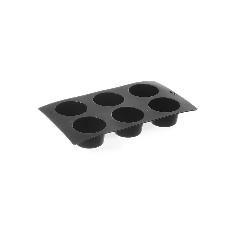 Ustensile patiserie-cofetarie - Forma copt silicon pentru 6 briose, 325x176 mm