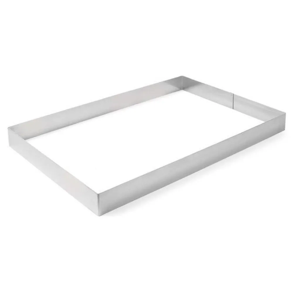 Accesorii patiserie-cofetarie - Forma dreptunghiulara cofetarie inox, 585x385x60 mm