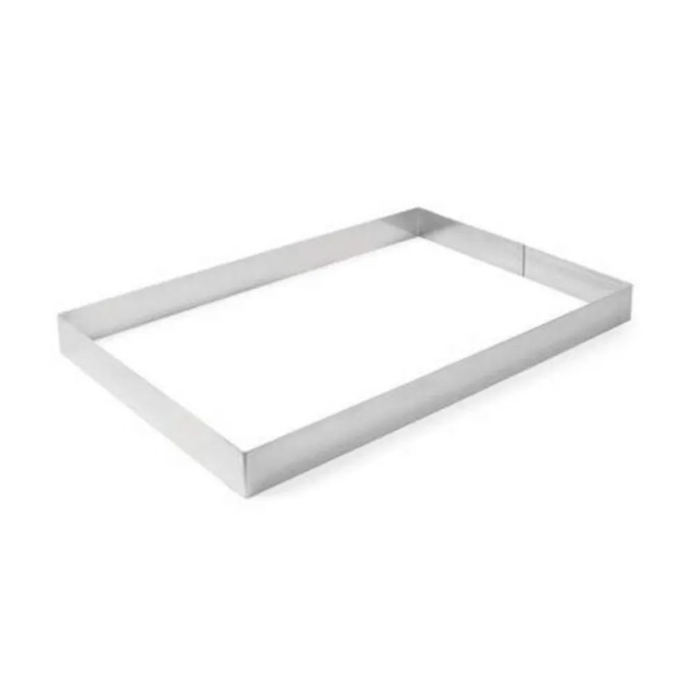 Accesorii patiserie-cofetarie - Forma dreptunghiulara inox patiserie, 385x285x60 mm