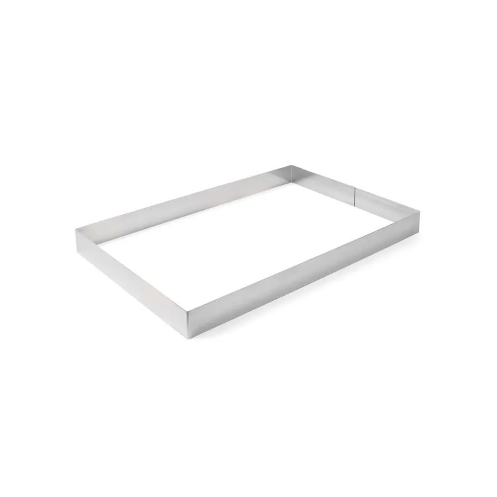 Accesorii patiserie-cofetarie - Forma dreptunghiulara patiserie inox, 585x385x50 mm