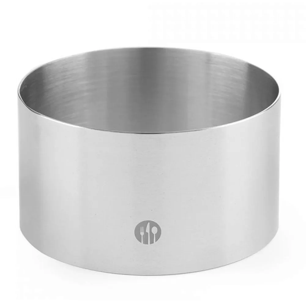 Accesorii patiserie-cofetarie - Forma rotunda inox pentru cofetarie ø140x60 mm