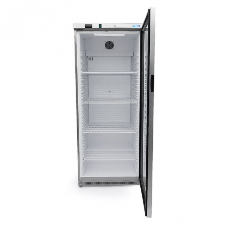 Frigider 600 litri inox cu geam si 4 rafturi reglabile si afisaj [2]