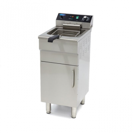 Friteuze profesionale - Friteuza 16 litri, 1 cos, robinet scurgere, suport depozitare, 230V