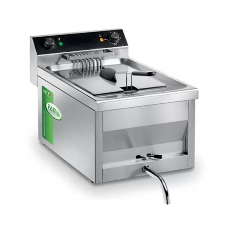 Echipamente Fast-food - Friteuza electrica 12 litri cu robinet, 9 kW, 400V, MFR12R