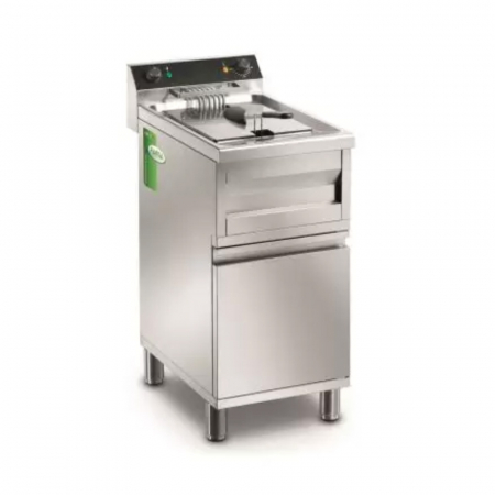 Echipamente Fast-food - Friteuza electrica 12 litri cu robinet si suport, 9 kW, 400V, MFR12M