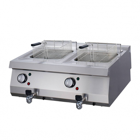 Bucatarie calda - Friteuza electrica 2x12L, 22 kW, 400V, de banc