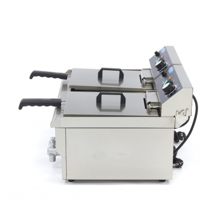 Friteuza electrica cu robinet 2x13L, 2x3000W, 230V [2]