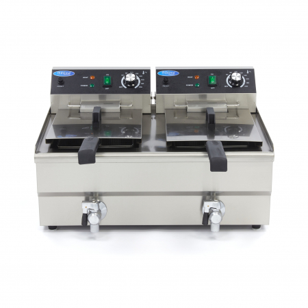 Friteuza electrica cu robinet 2x13L, 2x3000W, 230V [1]