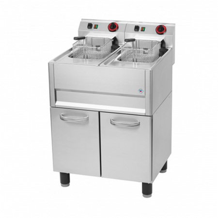 Linia 600 - Friteuza electrica 2x8 litri 400V cu suport, linia 600, FE61ELT