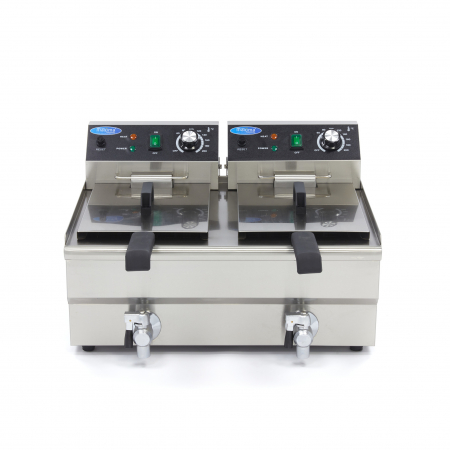 Friteuza electrica cu robinet 2x10L, 2x3000W, 230V [1]