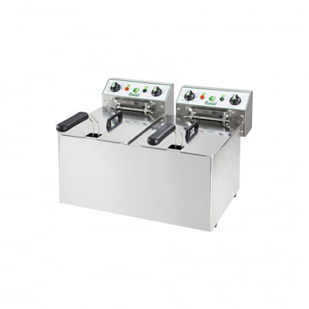 Echipamente Fast-food - Friteuza electrica 8+8 litri, 230V, 6 kW, FR88
