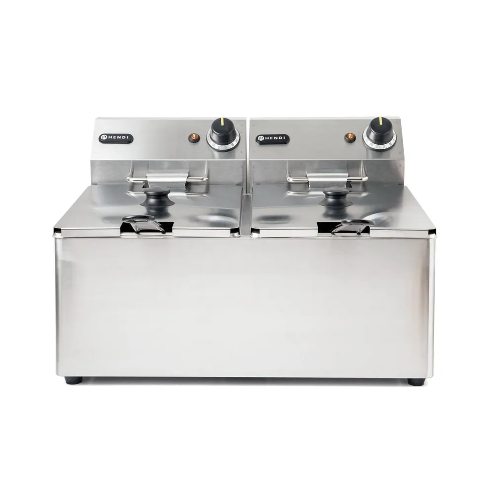 Echipamente Fast-food - Friteuza electrica Blue Line, 2x8L, 2x3500W, profesionala