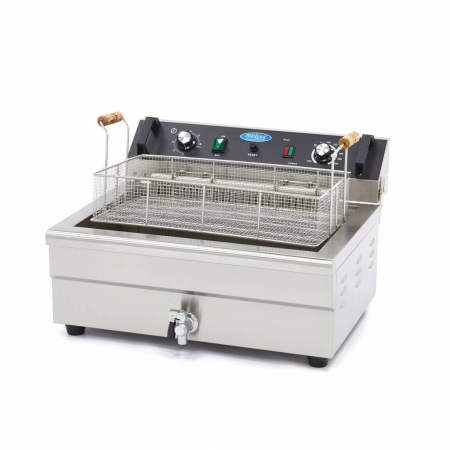 Echipamente Fast-food - Friteuza electrica cu robinet 20L, 4500W, 400V