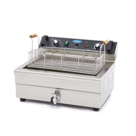 Echipamente Fast-food - Friteuza electrica cu robinet 30L, 6000W, 400V