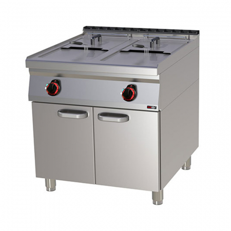 Friteuze Linia 900 - Friteuza electrica cu suport 2x17 litri, 800x900x900 mm, 27 kW, linia 900, FE90/80-17E