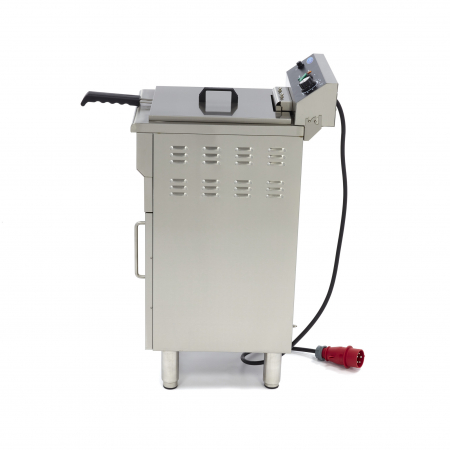 Friteuza electrica cu suport tip dulap si robinet 16L, 5000W, 400V [2]