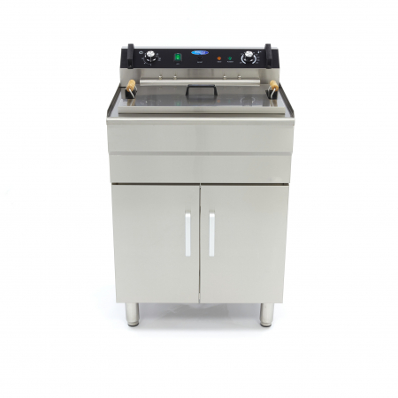 Friteuza electrica cu suport tip dulap si robinet 35L, 6000W, 400V [1]