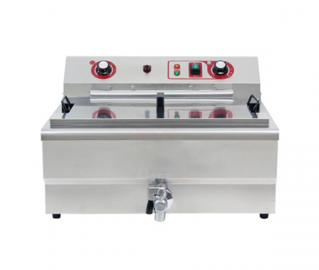 Echipamente Fast-food - Friteuza electrica profesional 14 litri cu robinet trifazic BWF-200P