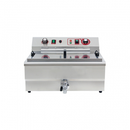 Echipamente Fast-food - Friteuza electrica profesional 24 litri cu robinet BWF-301P