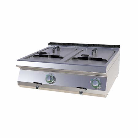 Bucatarie calda - Friteuza electrica profesionala 2x13 litri de banc, 25 kW, 400V, linia 700, FE708-13E