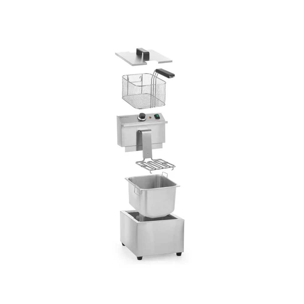 Friteuza MasterCook 2x8L, 7000W, inox, profesionala [1]