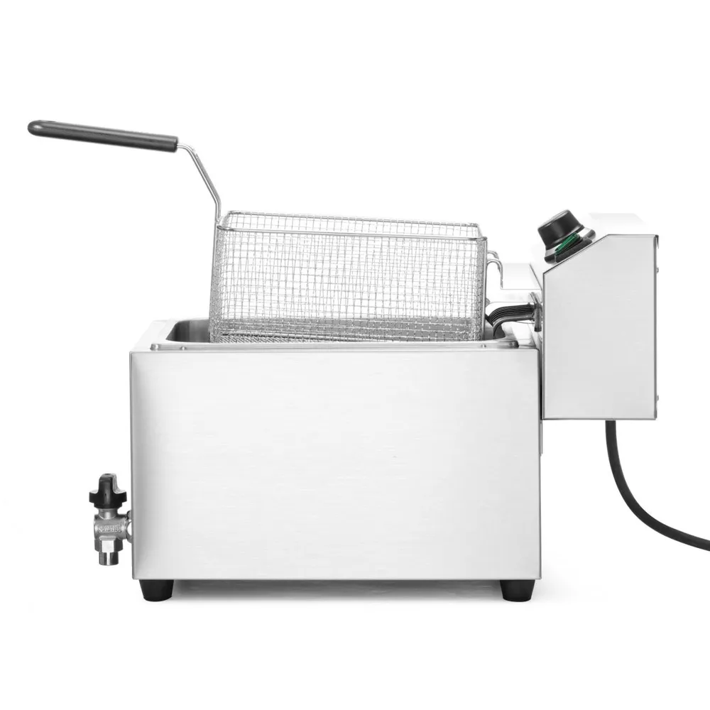 Friteuza profesionala 10L, 6600W, cu robinet de scurgere [2]