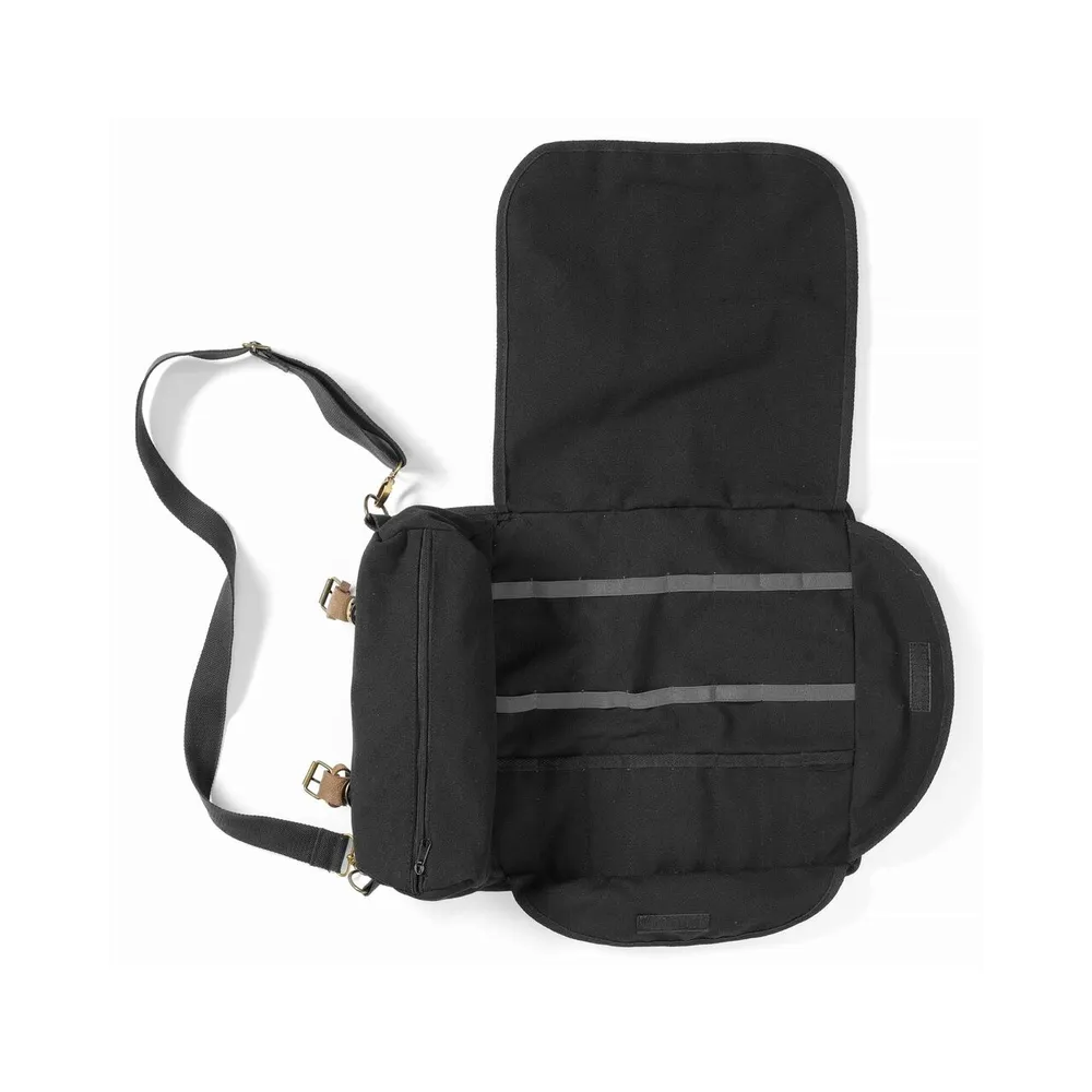 Geanta barman neagra BarUp, 210x370x70 mm, cu curele piele [2]