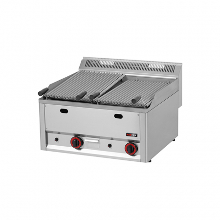 Linia 600 - Gratar cu roca vulcanica, 8 kW, 2x483x312 mm, linia 600, GL60GL