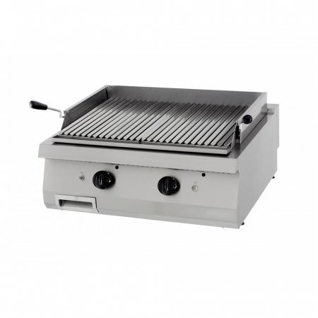 Gratare Linia 700 - Gratar cu roca vulcanica pe gaz, 2x 7,0 kW, de banc