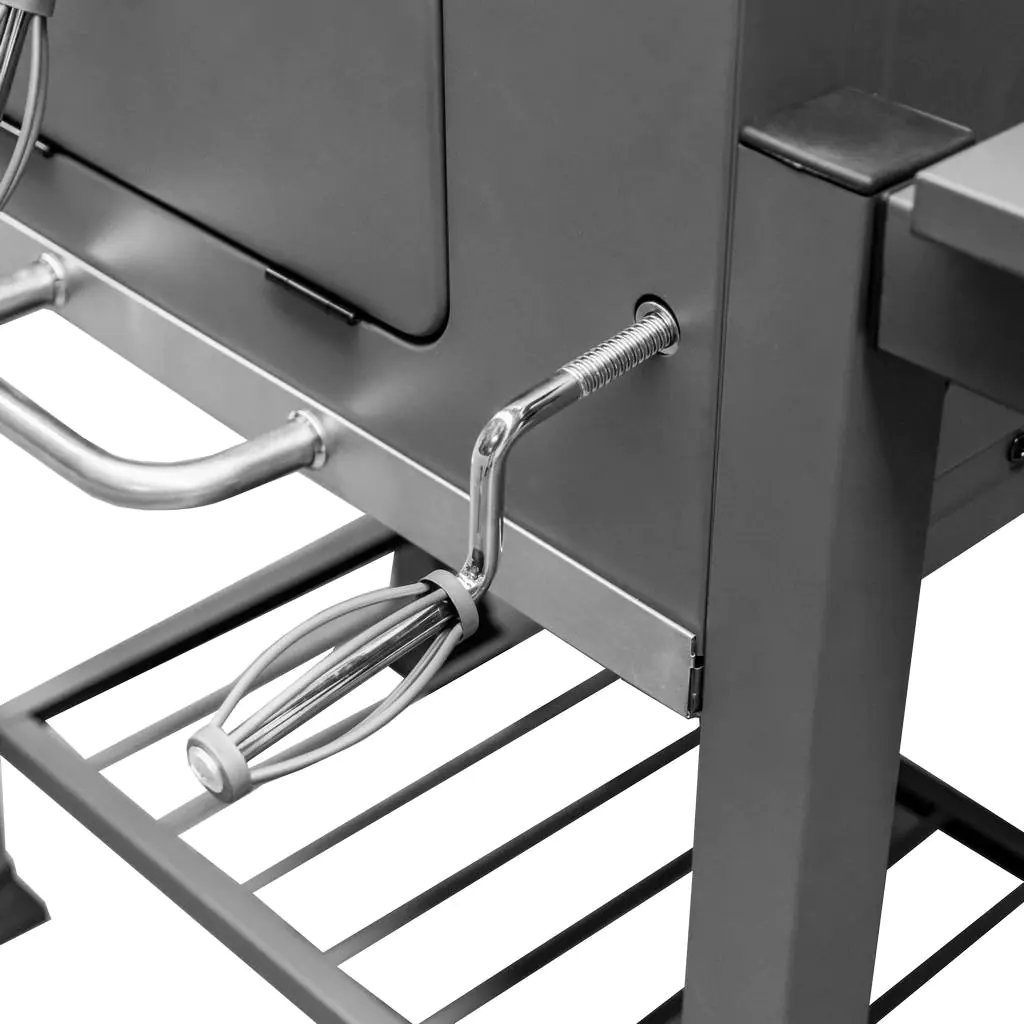 Gratar de gradina pe carbune cu capac si 1 masa laterala 56x42 cm [3]